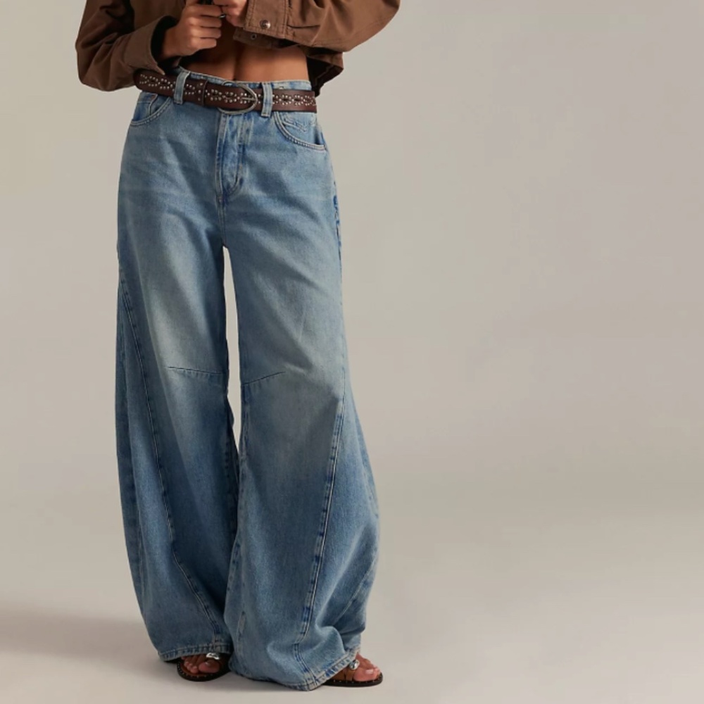 We The Free Eden High Slouchy Flair Jeans NWT